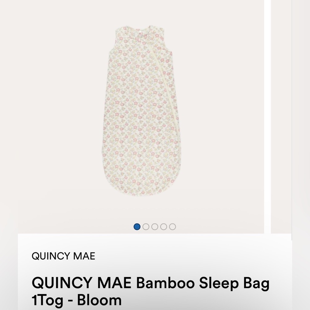 Quincy Mae Floral Bamboo Sleep Sack 0-6M